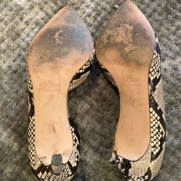 J. Crew Lucie pumps in snake-embossed leather NEED REPAIR - Picture 4 of 8